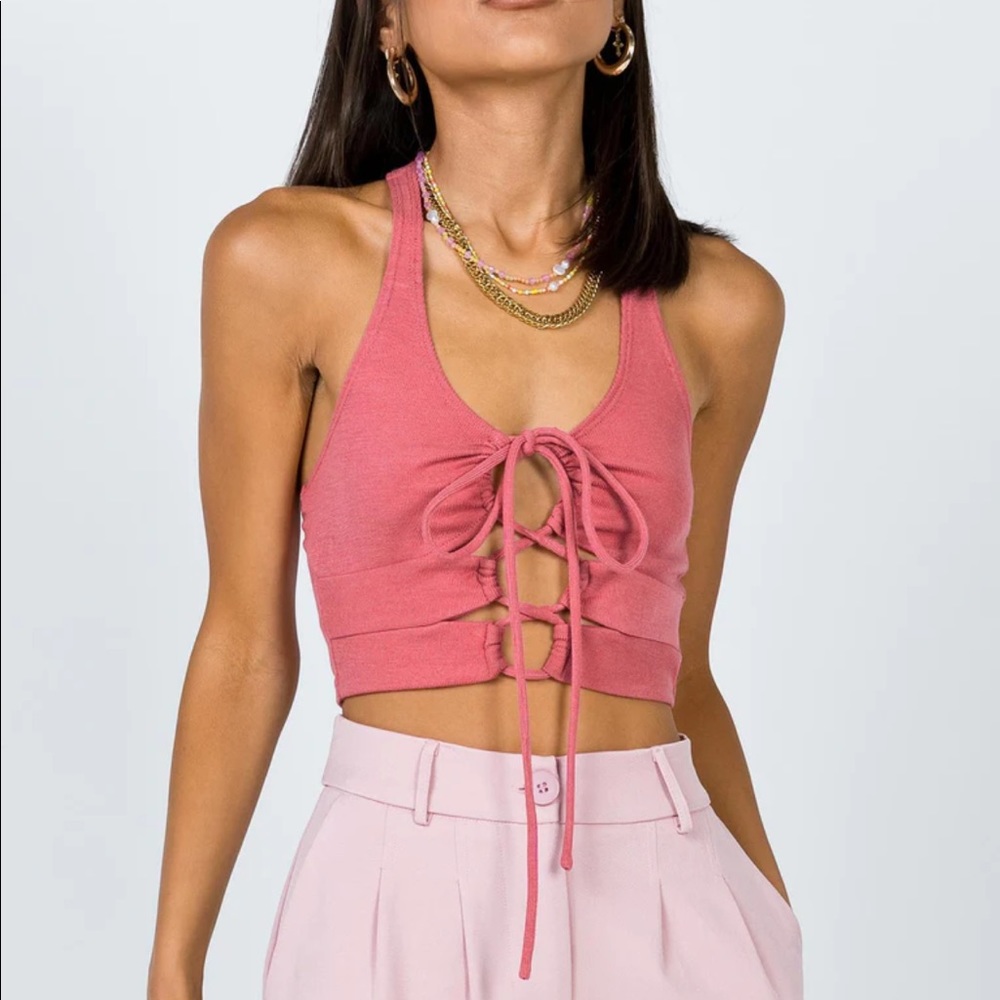 Princess Polly Pink Crop Top